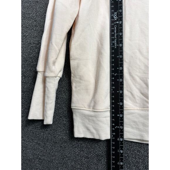 Athleta Balance Cinch Turtleneck Sweatshirt Womens Size S Chantilly Cream - Picture 8 of 9